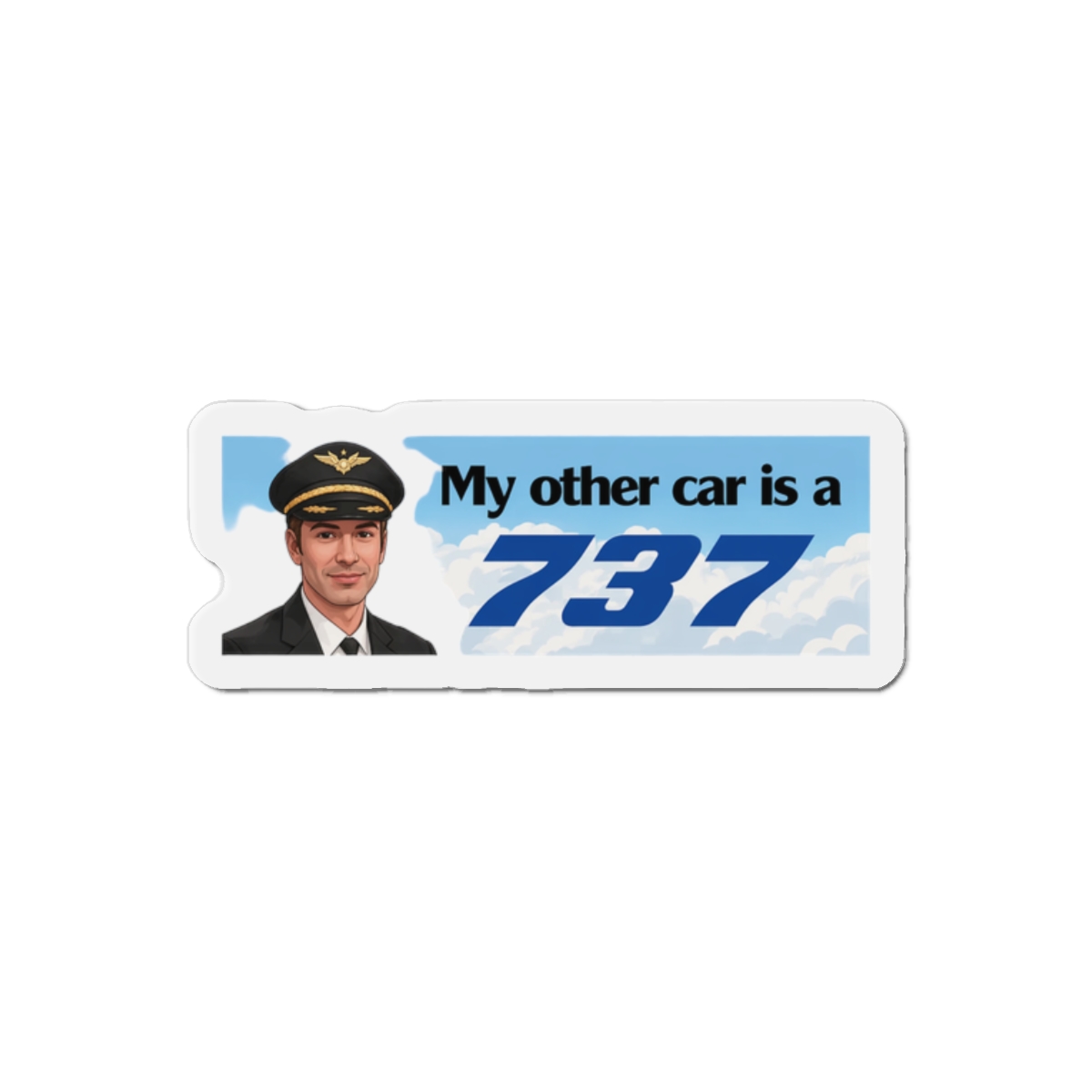 My Other Car Is a 737 Pilot Bumper Magnet - Official Creator merchandise