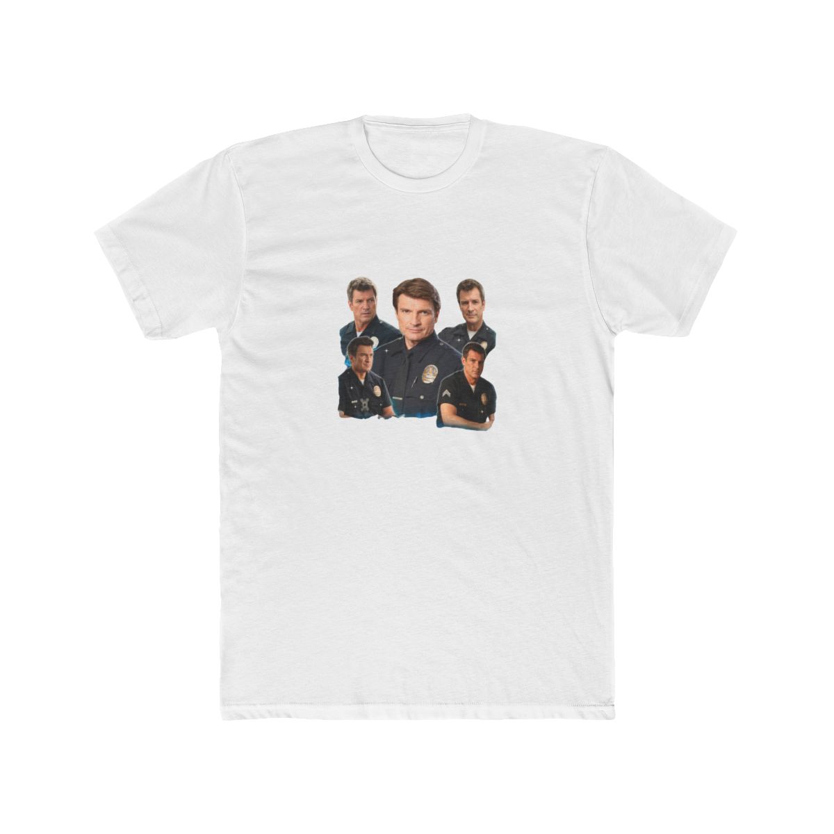 Nathan Fillion Police Collage Fan T Shirt - Official t-shirts merchandise