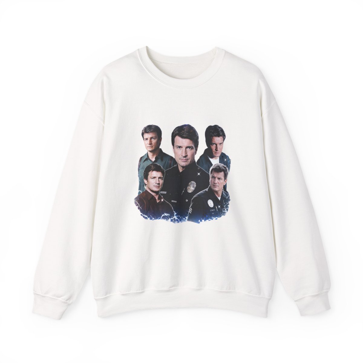 Nathan Fillion Vintage Collage Sweatshirt - Official sweatshirts merchandise