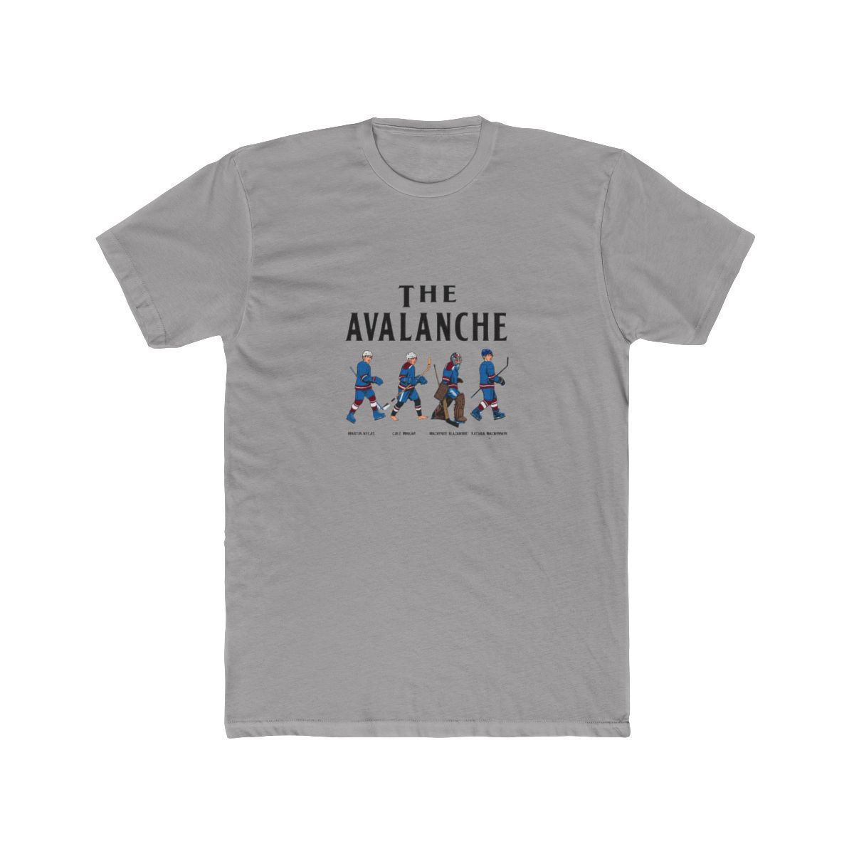 Martin Necas Cale Makar Mackenzie Blackwood Nathan MacKinnon Colorado Avalanche Walking Road T Shirt - Official t-shirts merchandise