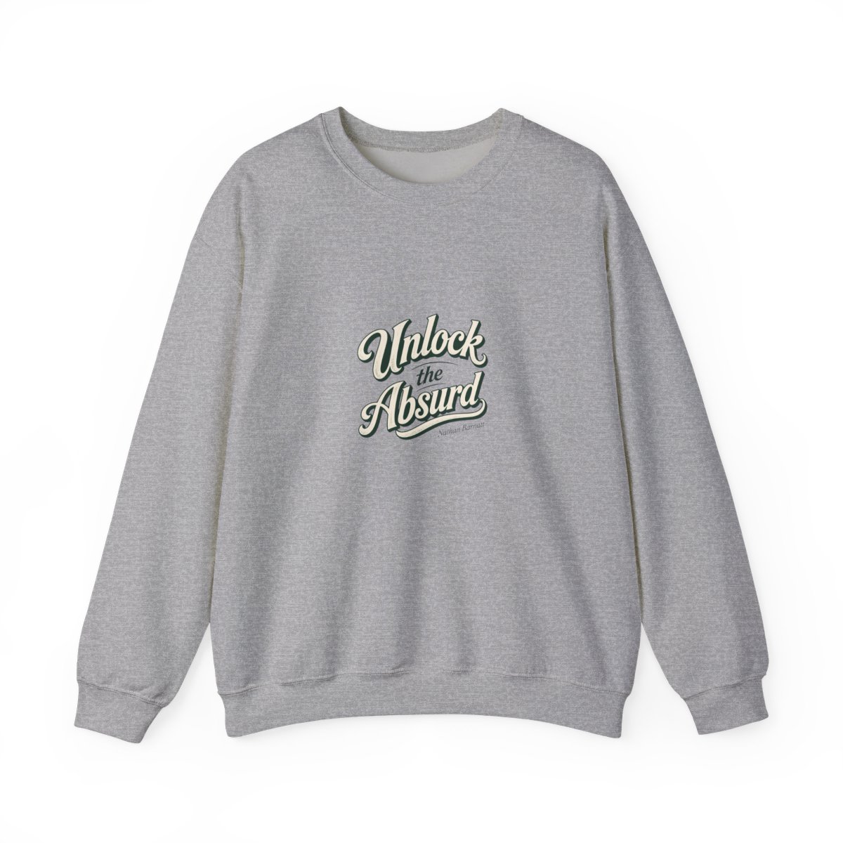 Nathan Barnatt "Unlock the Absurd" Crewneck - alternate angle 2, merchandise