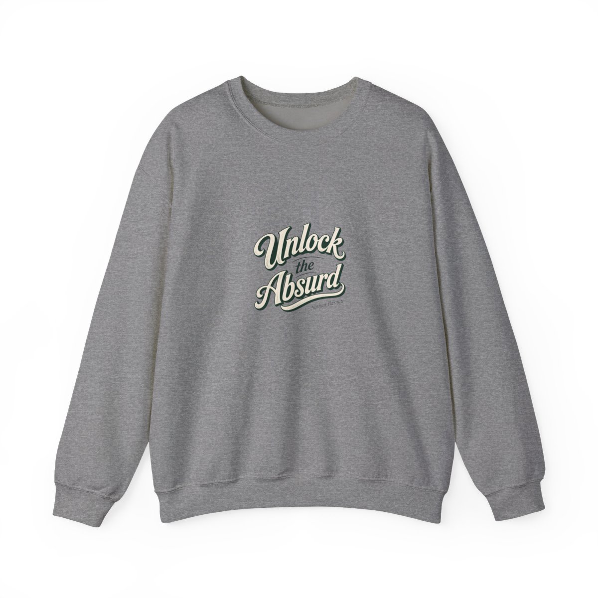Nathan Barnatt "Unlock the Absurd" Crewneck — official Nathan Barnatt Sweatshirts