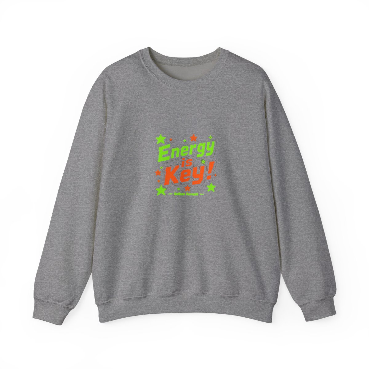 Nathan Barnatt "Energy is Key!" Crewneck — official Nathan Barnatt Sweatshirts