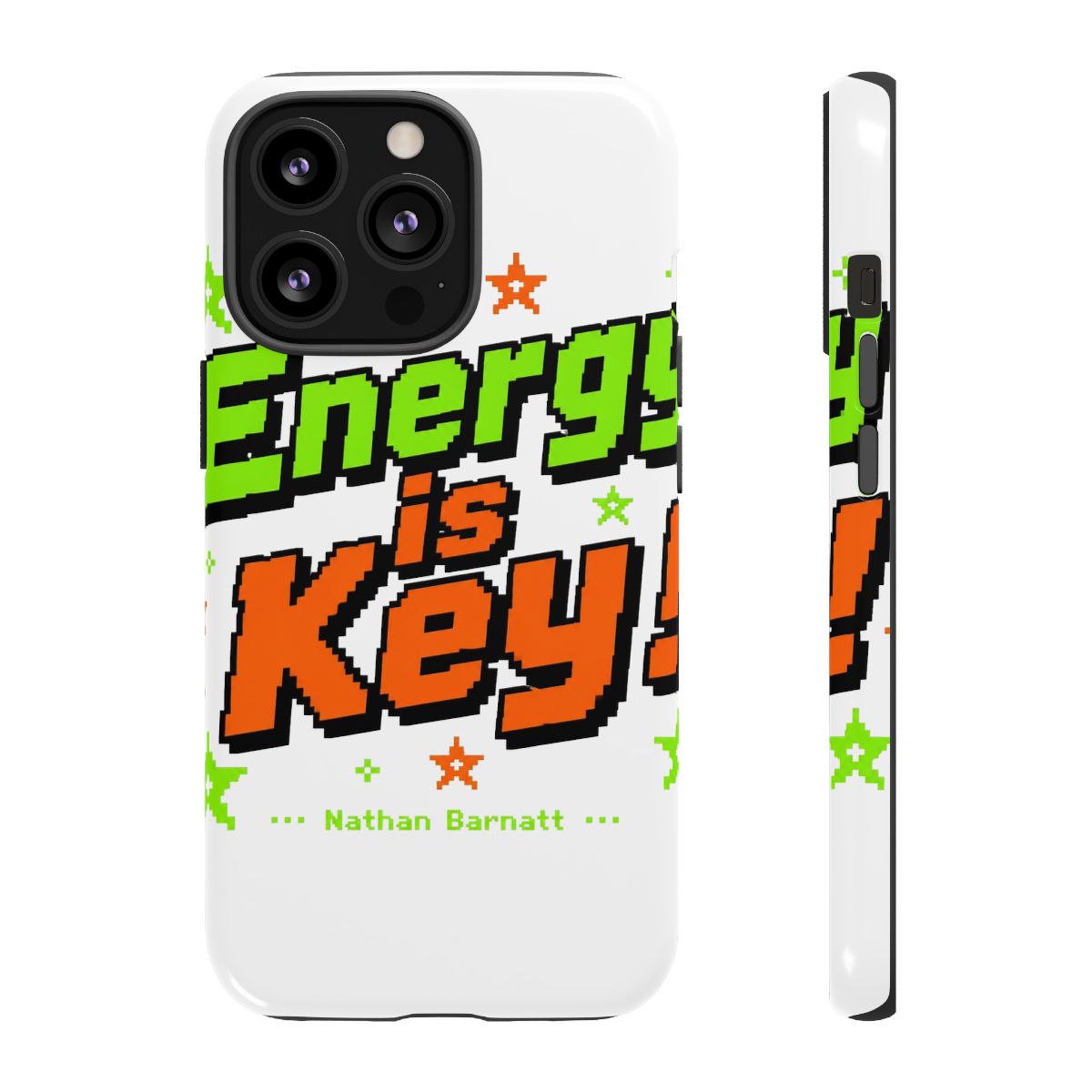 Nathan Barnatt "Energy is Key!" Phone Case - alternate angle 1, merchandise