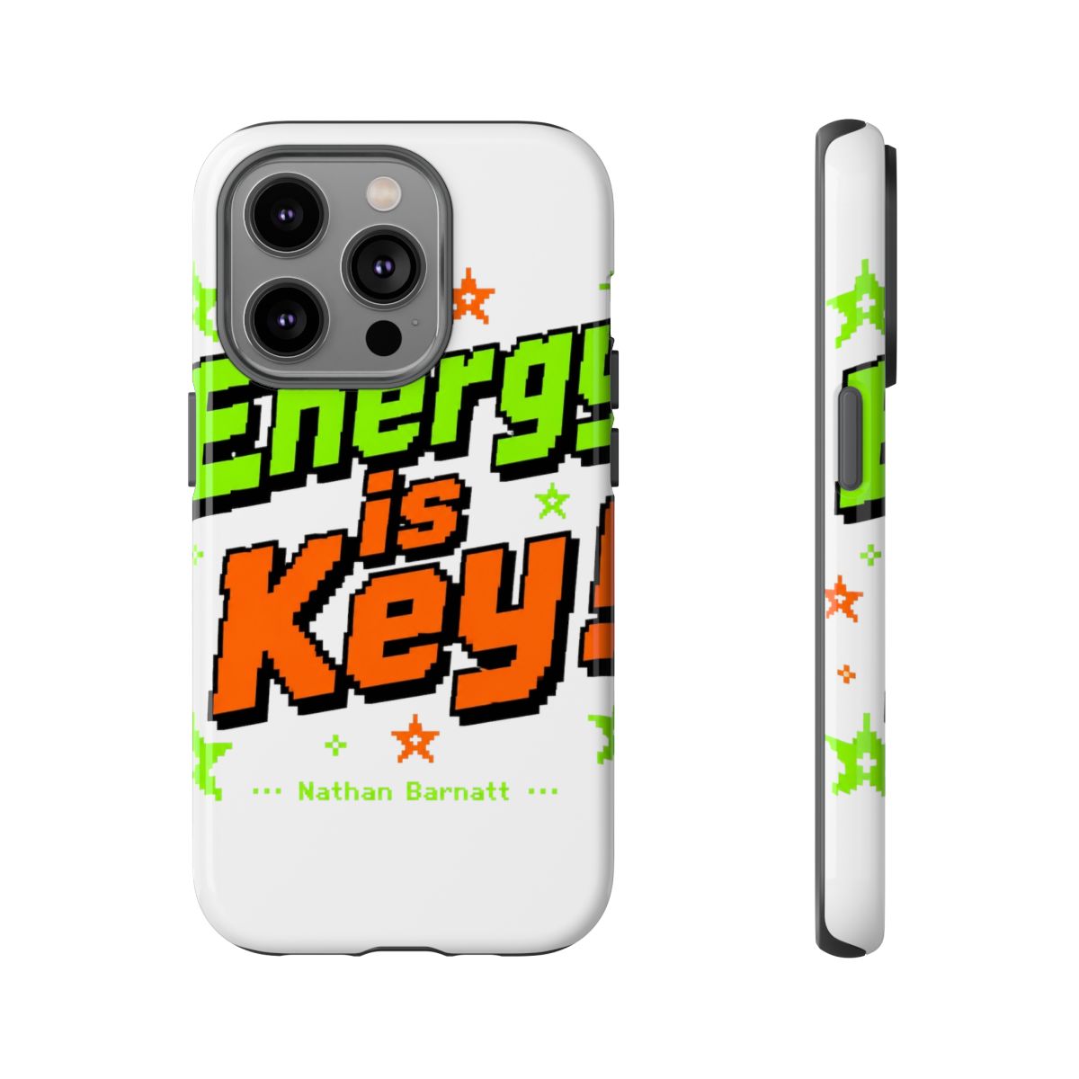 Nathan Barnatt "Energy is Key!" Phone Case - alternate angle 4, merchandise