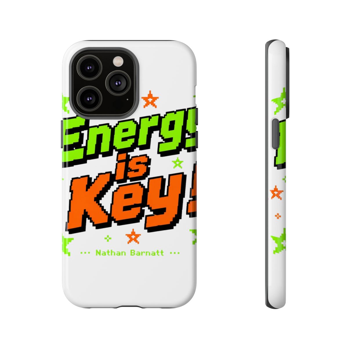 Nathan Barnatt "Energy is Key!" Phone Case - alternate angle 5, merchandise