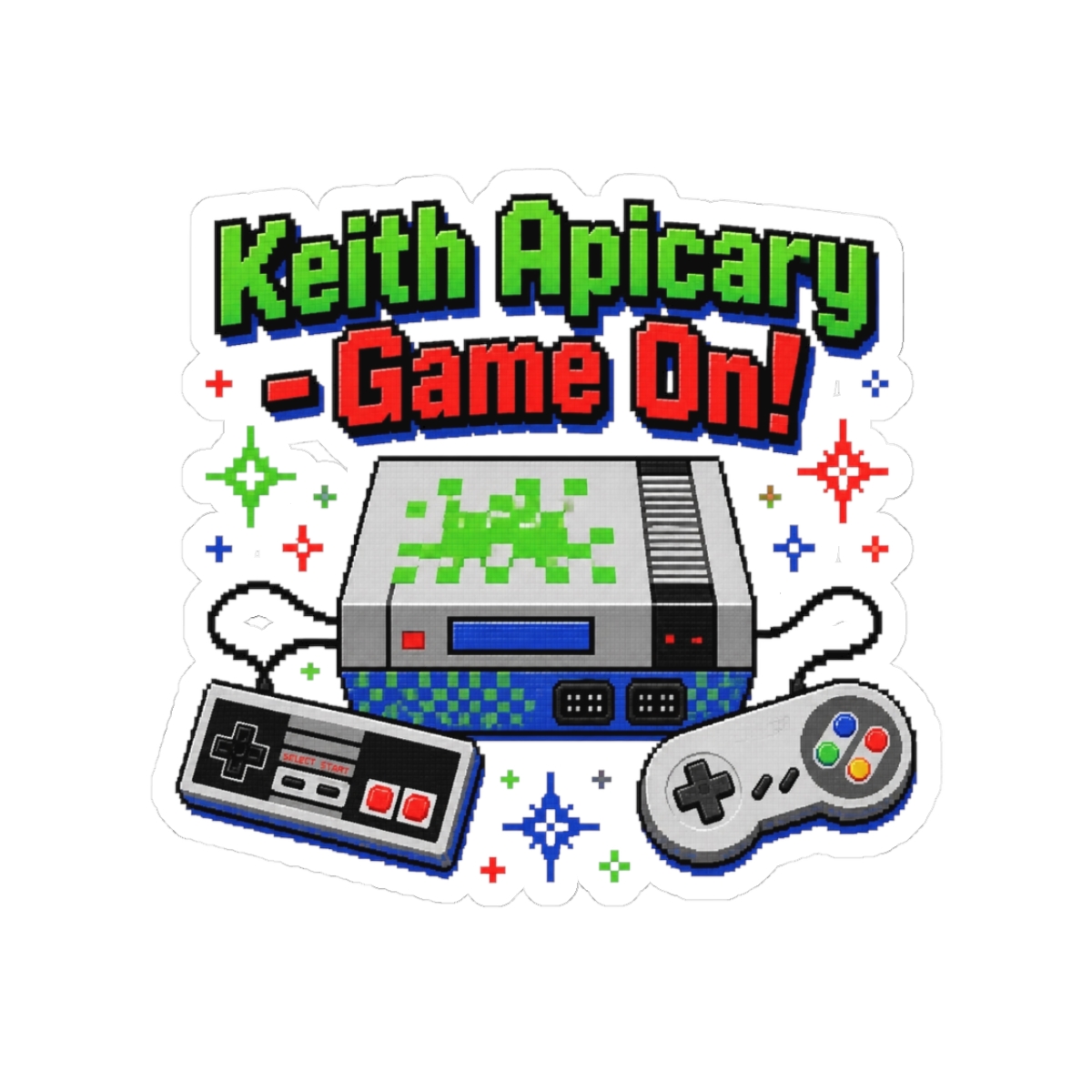 Nathan Barnatt "Keith Apicary - Game On!" Sticker - alternate angle 1, merchandise