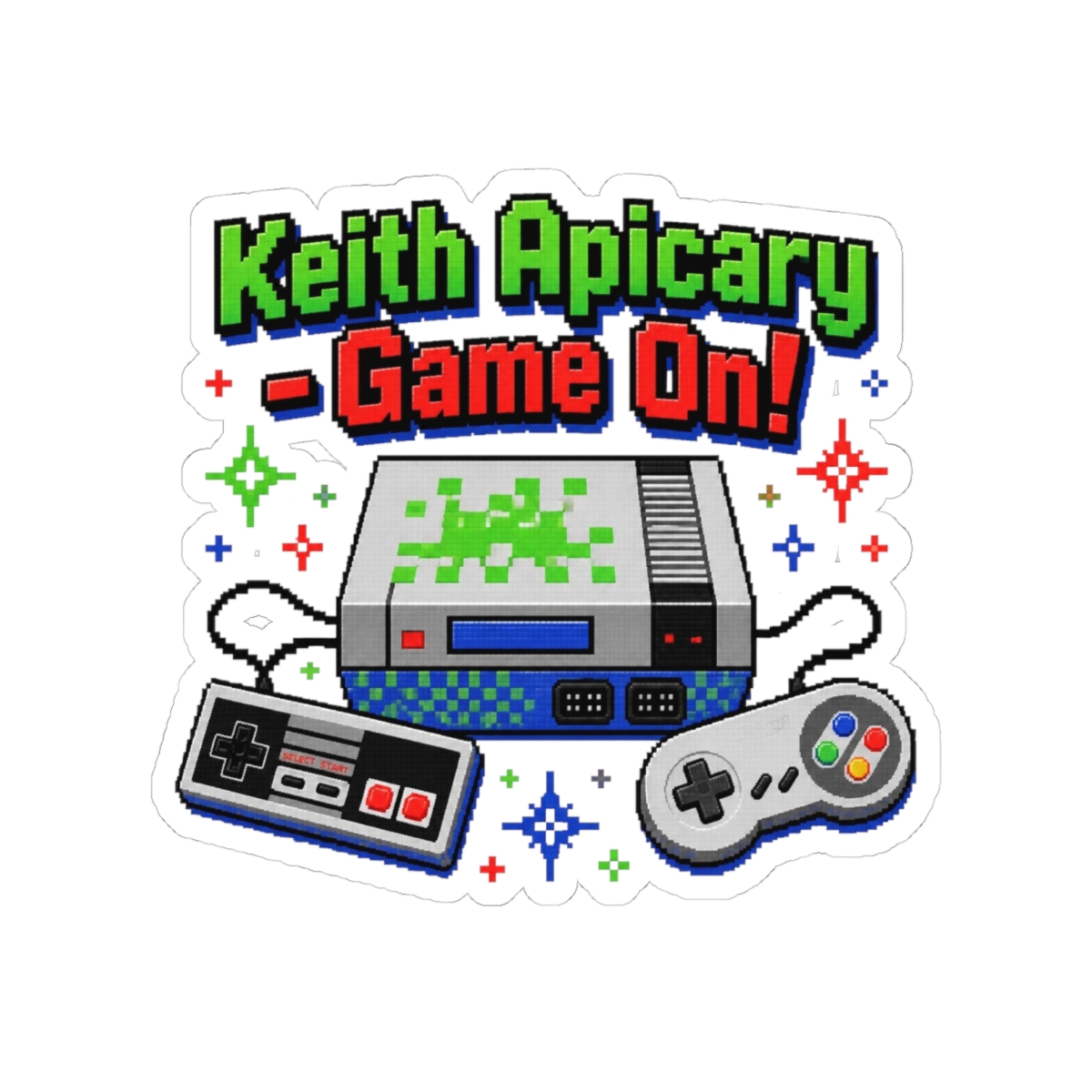 Nathan Barnatt "Keith Apicary - Game On!" Sticker