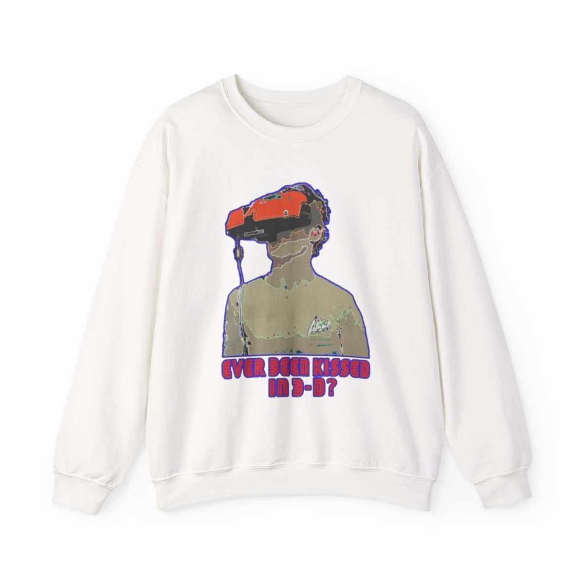 Retro VR Headset graphic Sweatshirt | Virtual Reality art crewneck Nathan Barnatt - Official Sweatshirts merchandise